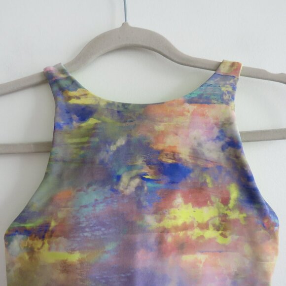 LULULEMON Energy High-Neck Longline Tough Bra Medium Support Altered Nature 4 - Picture 4 of 15